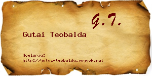 Gutai Teobalda névjegykártya